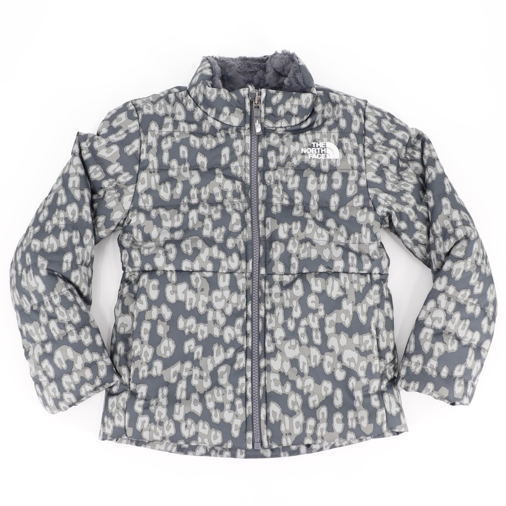 New The North Face Medium 10/12 Youth Girls Mossbud Swirl Jacket Grey - Picture 11 of 16